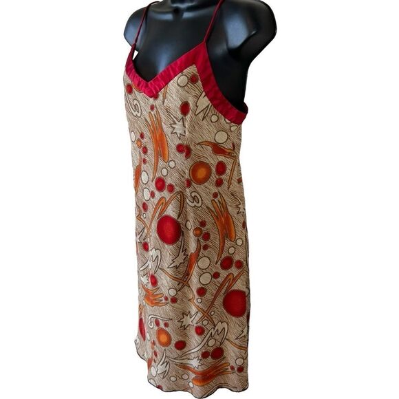 Rare Vintage 90s Retro Y2K Abstract Stretchy Spaghetti Strap Mini Dress - Picture 4 of 15